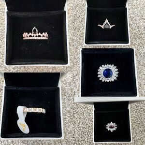 Bomb Party Ring Bundle Size 7 Glitz Glam Jewelry Stacking Rings